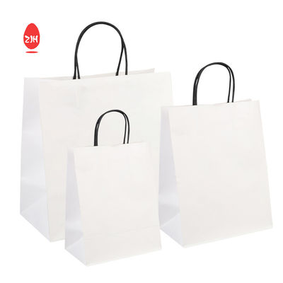 Torby do pakowania prezentów 3x8,5 cala SGS Pakowanie odzieży Torba papierowa Kraft z uchwytem