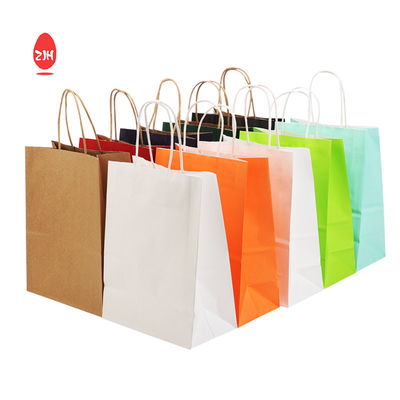 Torby do pakowania prezentów 3x8,5 cala SGS Pakowanie odzieży Torba papierowa Kraft z uchwytem