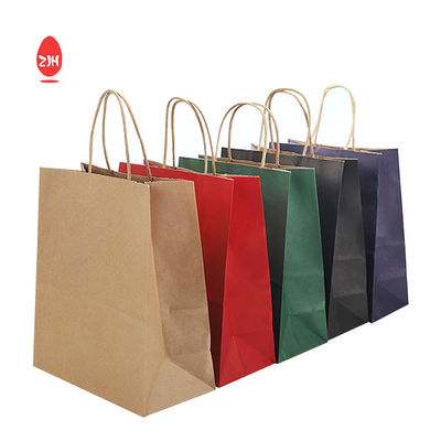 Torby do pakowania prezentów 3x8,5 cala SGS Pakowanie odzieży Torba papierowa Kraft z uchwytem