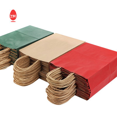 Torby do pakowania prezentów 3x8,5 cala SGS Pakowanie odzieży Torba papierowa Kraft z uchwytem
