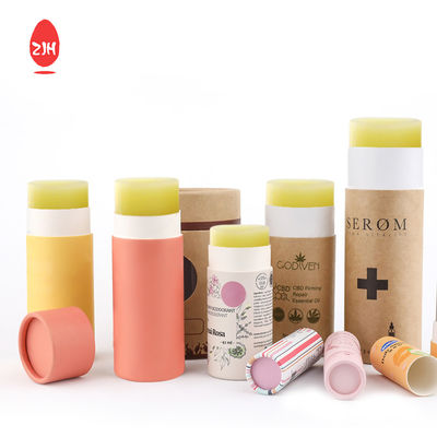 CMYK Dezodorant Biodegradowalny Cylinder Tube Box Kartonowe szminki