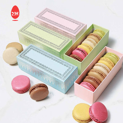 11 cm Luksusowe jednorazowe pojemniki do pakowania żywności Różowe opakowanie Macaron Box