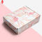 Kolorowe 250g Art Paper Pudełka do pakowania kosmetyków Różowa złota folia