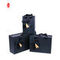 Sztywne papierowe pudełko do pakowania perfum ze wstążką FSC Przesuwana szuflada Czarne pudełko upominkowe